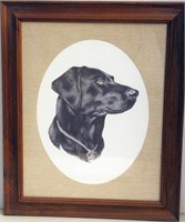 Dog print, framed, CRUWS 82, 24"x 20" overall