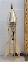 Rocket mechanical bank with rubber tip