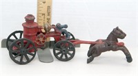 Cast iron Steam Fire Pumper wagon