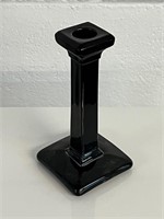 Vintage Mid Century Modern Black Pressed Candle