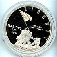 2005-P Proof Marine Corps Commemorative Silver