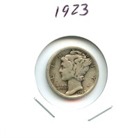 1923 Mercury Silver Dime