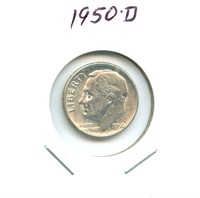 1950-D Roosevelt Silver Dime