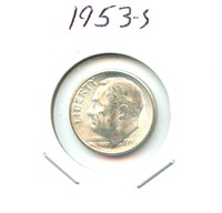 1953-S Roosevelt Silver Dime