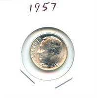 1957 Roosevelt Silver Dime