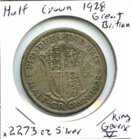 Half Crown Great Britain Silver .2273 oz King