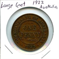 Large Cent Australia - 1922