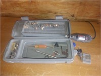 Dremel with attachments and case