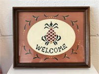Cross stitch welcome vintage