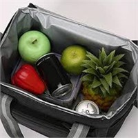 Soft Sided Black Insulated Cooler Bag
