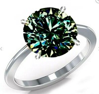 5.82 Carat Huge Brown Blue Diamond ring