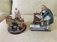 Two Rockwell Collector Figurines