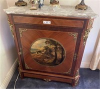 French Marble Top Cabinet