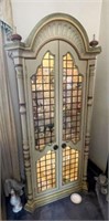 2-Door Lighted Curio Cabinet