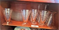 Lot of Pink Dishes & Glassware