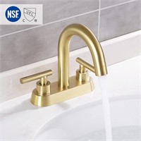 KES Brushed Gold Bathroom Faucet