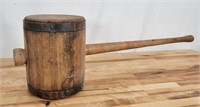 Large 36" Long Antique Wooden Mallet