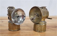 2 pc 19th Century Carbide Miners Lanterns