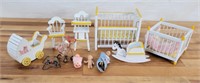 Grouping of Doll House Furniture & Accessories #2