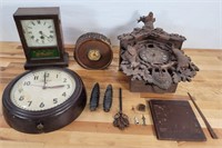 4pc Lot of Antique Clocks