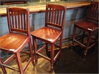 Wood Frame Bar Stool