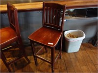 Wood Frame Bar Stool