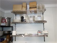 Three Tier Shelf with Contents