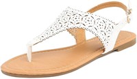 Dreampairs White Sandals Size 8