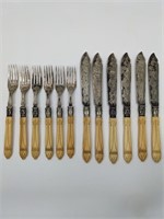 Art Nouveau Knives and Forks