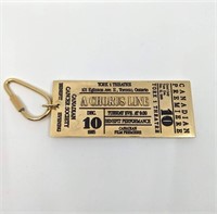 A Chorus Line Ticket Keychain