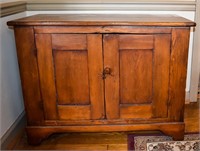 19th C / Primitive Two Drawer Cabinet