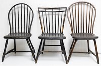 Windsor Chairs (3) Black