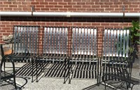 Patio Chairs (Set of 4 Matching Slat Back)