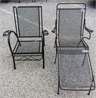Woodard Style Patio Lounge and Arm Chair (3 Pcs)