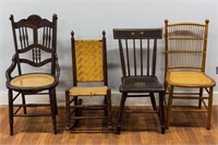 Antique Chairs (4) Various Styles