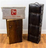 Vintage 7Up Cooler, Other Storage Containers