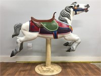 Vintage Carousel Horse on Coca Cola Stand