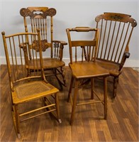 Rocking Chairs (3) and Bar Stool