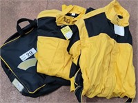 2x Mech overalls: MQ black/yellow, size 1 xM, 1XL