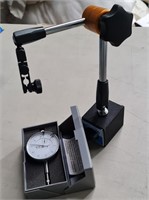 Magnetic base with dial indicator