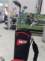 Golf bag with contents