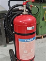 Fire extinguisher:large, wheeled, foam type