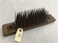 Antique Flax Hetchel Comb