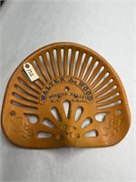Walter A Wood Metal Tractor Seat
