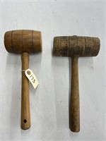 (2) Wooden Mallets