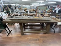Wooden Work Table w/ Work Table Hardy