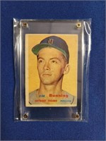 1957 TOPPS JIM BUNNING ROOKIE CARD