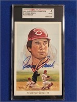 JOHNNY BENCH AUTOGRAPHED PEREZ-STEELE CARD