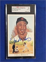 WILLIE MCCOVEY AUTOGRAPHED PEREZ-STEELE CARD