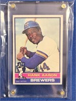9-1976 HANK AARON #550 TOPPS CARD